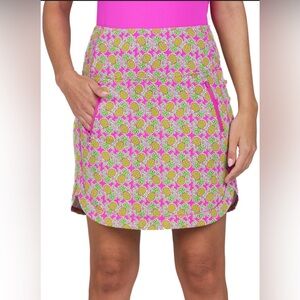 IBKUL Pink Pineapple-Print Mini Skort